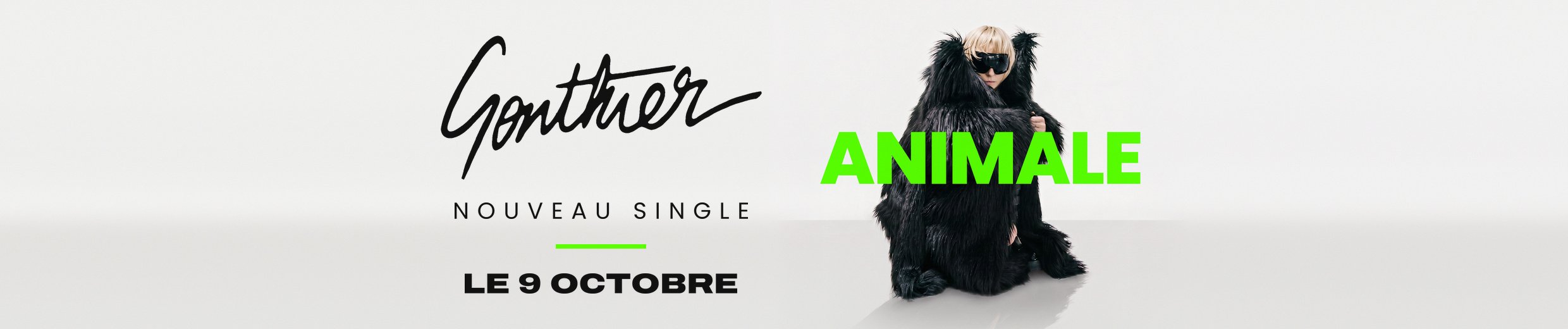 GONTHIER - ANIMALE - Nouveau single, sortie le 09/10
